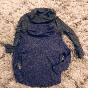 Bundle of 2 Cowl neck toddler girl sweaters